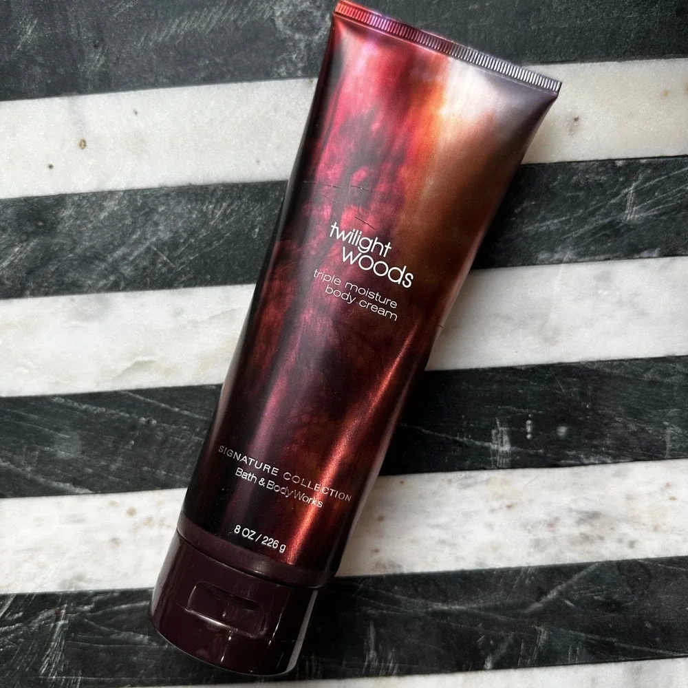Bath & Body Works TWILIGHT WOODS Triple Moisture Body Cream - Full Size 8oz NEW